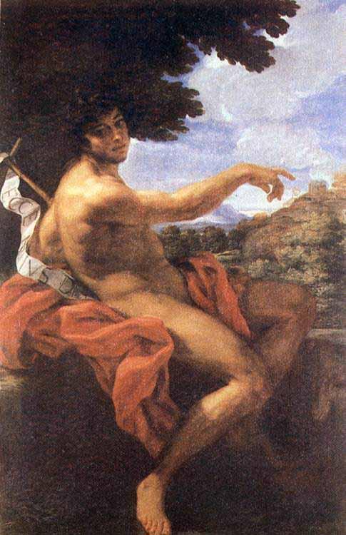 Giovanni Battista Gaulli Called Baccicio St John the Baptist oil painting picture